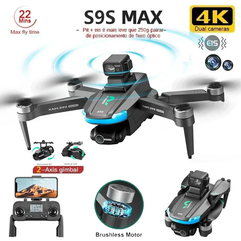 NEW S9S MAX MINI Drone 4K 2-Ax - Drone Gimbal Case review and price