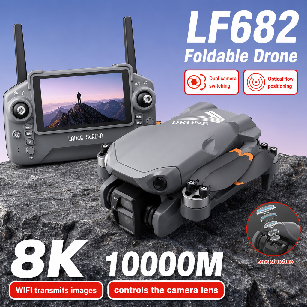 Aerial Photo LF682 Drone 8K HD - Drone Gimbal Case review and price